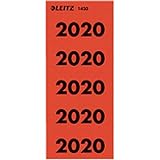 LEITZ Ordner-Inhaltsschild 'Jahreszahl 2021', gelb