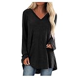 top lila Tunika Damen Kurzarm Damen Hemd elegant weiß Oversize Bluse Damen weiß weiße Elegante Bluse Shirt Damen cylady Women Striped Sweatshirt Sweatshirt Damen ohne Kap