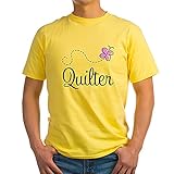CafePress - Pretty Quilter – T-Shirt aus 100 % Baumwolle. Gr. M, gelb