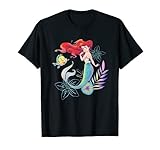 Disney The Little Mermaid Ariel and Flounder Sea T-S