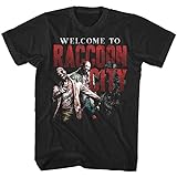 Resident Evil Welcome to Raccoon City Mens T Shirt Zombie Gamer Capcom Black Top Black XXL