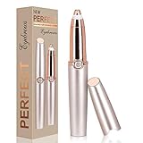 Augenbrauen Epilierer, hobbymoon Augenbrauen Trimmer für Frauen Gesichtshaarentferner Damen mit Einer Reinigungsbürste und LED-L