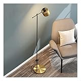 ZXQ Indoor LED-Stehleuchte Stehende Lampe für Wohnzimmer Schlafzimmer, einstellbares Beleuchtungswinkel Innenmetall Leselicht Klavierlampe Home(Remote Control, A)