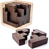3D Denksport-Puzzle aus Holz von Sharp Brain Zone. Erzieherisches Spielzeug für Kinder und Erwachsene. Erforsche Deine Kreativität und Deine Gabe, Probleme zu Lösen. (Original)
