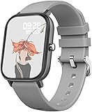 Smartwatch Fitness Armbanduhr mit personalisiertem Bildschirm Sportuhr Musik Kamera Puls Schrittzähler Fitnessuhr Herren Damen Smart Watch für Andriod iOS kompatibel G