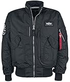 Alpha Industries Engine Übergangsjacke, Black, Gr. S