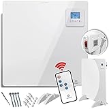 KESSER® Infrarotheizung mit Fernbedienung ✓ LCD-Display Digital ✓ Timer ✓ Wandheizung ✓ Infrarot ✓ Heizung ✓ Heizkörper | Heizpaneel | Inkl.Standfüßen NEU | 425 W