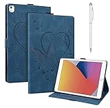 Hülle mit Samsung Galaxy Tab A 8.0 Zoll 2019 SM-T290/SM-T295 Tablet Navy Blau Hülle Multi Winkel Front Support Shell PU Leder Abdeckung Ständer Tab A-Hü