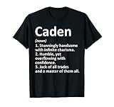 Caden Definition personalisierter Name lustige Geburtstagsgeschenkidee T-S