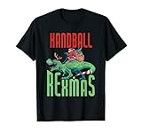 Handball Rexmas T-Rex Dinosaurier Weihnachten Urlaub - Handball T-S