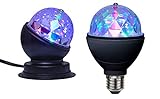 netproshop LED Rotierende Disco Kugel - Glühbirne E27 oder Lampe mit Anschlusskabel, Auswahl:Typ 1