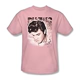 Elvis Presley - - Herren Star Light T-Shirt in rosa, XX-Large, Pink