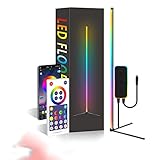 Smart LED Lightbar, Bluetooth 24-Tasten-Boden-Ambientelicht RGBIC LED TV Hintergrundbeleuchtung, Dimmbar Gaming Lampe Sync Mit Musik & APP, Ambient Light Bar Für Fernseher PC Zimmer Dek