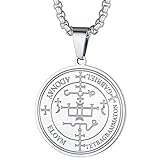 FaithHeart Erzengel Gabriel Kette aus Edelstahl Schutzpatron Schmuck als Valentinstag/Geburtstag/Obstern Geschenk