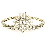 hnsgscmyyxgs Kronprinzessin für Frauen Haarschmuck Queen Crown Lannister Diadem Stirnbänder Frauen Göttin Haarschmuck Haarbänder Festzug Cosplay (Size : 02 Gold)