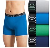 Jockey Men's 4-Pack ActiveBlend Boxer Briefs (Blue Gray Green, X-Large)