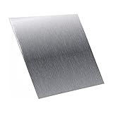 AIMIMI Aluminiumblech Silberplatte Guter Oxidationswiderstand Metallhandwerkmaterial zum Schweißen, Biegen und Schneiden von 300x300mm, Dicke,3