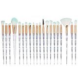 Diamant-Make-up-Pinsel, 20-teiliges Diamant-Make-up-Pinsel-Set mit Puderpinsel, Concealer-Pinsel, Lidschatten-Pinsel, Lippenpinsel für Zuhause, Make-up, Kü