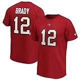 Fanatics NFL T-Shirt Tampa Bay Buccaneers Tom Brady 12 rot Iconic Name & Number Trikot Jersey (XL)