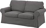 Custom Slipcover Die Ektorp Zweisitzer-Sofa-Bett-Abdeckung Ersatz ist nach Maß für IKEA Ektorp 2 Seater Sleeper allein, EIN qualitativ hochwertiges Sofa Ersatz. Dichtes Dunkelg