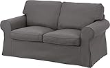 Custom Slipcover Die Ektorp Zweisitzer-Sofa-Bett-Abdeckung Ersatz ist nach Maß für IKEA Ektorp 2 Seater Sleeper allein, EIN qualitativ hochwertiges Sofa Ersatz. Dichtes Dunkelg