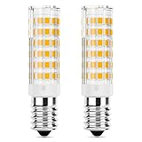 DiCUNO E14 LED Kühlschranklampe 5W, Ersatz für 50W Halogenlampen, 550LM, Warmweiß 3000K, 220-240V, Maiskolben Led Mais Birne, Nicht Dimmbar, Kühlschranklampe/Nähmaschinen/Dunstabzugshauben, 2
