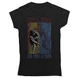 Ladies Guns N' Roses Use Your Illusion offiziell Frauen T-Shirt Damen (X-Large)