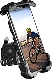 Amazon Brand - Eono Fahrrad Handyhalterung, 360 Drehung Verstellbare Handyhalter für Motorrad: Universale Abnehmbare Outdoor Lenker Halterung für iPhone 12 Mini Pro Max 11 X Xs XR 8, Smartp