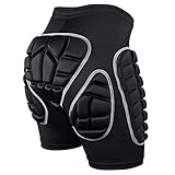 KUYOU 3D Gepolstert Kinder Herren Damen Skifahren Eislaufen Protektorhose Sport Schutzhose Fahrrad Protektor Shorts Radunterhose Fahrradhose Hüfte Kurze Hose (S)