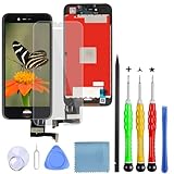 Lansupp Display Kompatibel mit iPhone 7 Plus Display Schwarz,Ersatz Bildschirm, LCD Touchscreen mit Reparaturanleitung und Reparaturwerkzeug
