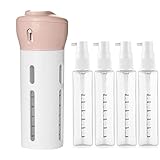 4-in-1 Reiseflaschen-Set,Reise Flaschen Set auslaufsicher Reise Container 4-in-1 Portable Travel Zubehör Kosmetiktasche Auslaufsicher Reisebehälter für Shampoo,Toilettenartikel,Lotion,Duschg