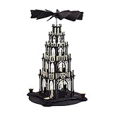 DAMASU Bausatz Gotikpyramide mit 4 Et, schwarz/G