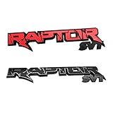 SRFDM Auto-Hinterkoffer-Embleme Raptor SVT-Emblem 3D-Logo-Heckklappe Aufkleber-Ersatz-Aufkleber für Ford F150 2009-2014 (Color : Gray)