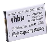 vhbw Akku kompatibel mit Samsung Sunburst SGH-A697, Tocco Lite 2, Trender SPH-M380 Handy Smartphone Telefon (1100mAh, 3,7V, Li-Ion)