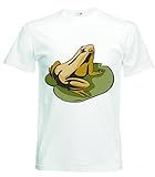 T-Shirt - Frosch Auf Seeblatt Teich Frösche Quark - Tshirt für Herren - D