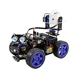 ZIEM R3 Smart Robot Auto-Kit Wifi-Kamera Fernbedienung STEM Education Spielzeugauto-Roboter-Kit Kompatibel mit Learner Support Scratch DIY-Codierung für Kinder Jugendliche Erw