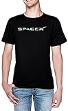 SpaceX Männer T-Shirt Schwarz Rundhals Men Black Round Neck XXL