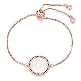 Hand Armband Armreif Armkette Damen Natürliche Muschel Armbänder Multi Cubic Zirkonia Round Charm Armband Für Frauen V