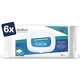 Sterillium Protect & Care Desinfektionstücher Fläche: Desinfektionsmittel Tücher für Oberflächen - Stark gegen Keime, Bakterien und Viren, 80 Stk. - 6er Pack