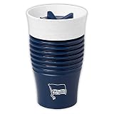 Hertha BSC Berlin Becher to Go Thermobecher Navy/weiß, Kaffeebecher, Tasse - Plus Lesezeichen I Love B