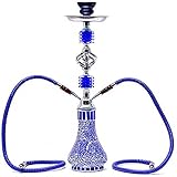 Luxus Shisha Set 2 Schlauch Shisha Combo Set Einfach zu zerlegen und zu reinigen Geeignet Kommt mit 2 hochwertigen Schläuchen und Shisha Kits C