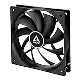 ARCTIC F12 PWM - 120 mm PWM Gehäuselüfter, Case Fan mit Standardgehäuse, PWM-Signal reguliert Lüfterdrehzahl, Push- oder Pull Konfiguration möglich, 230-1350 U/min. - Schw