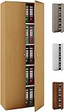 VCM Büroschrank Aktenschrank Bücherregal Standregal Aktenregal Schrank Regal Vandol Mit Türen: Kern-Nussb
