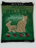 DAMI Katzenpellets - 100% natürliches Katzenstreu & Tierstreu - Biologisch abbaubar & kompostierbar (1 x 10 kg)