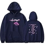MGTUPK Lil peep Tshirt Rapper Trendiges Kapuzen-Sweatshirt Kawaii Hoodie rosa Sweatshirt Herren grau XXS
