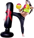 MIMIEYES Boxsack Kinder 160cm Aufblasbarer Boxsack Stehend Standboxsack für Kinder Erwachsene Üben von Karate, Taekwondo, Druckentlastung und Heimtraining R