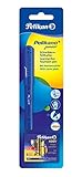 Pelikan 940957 - Schulfüller Pelikano Junior P67 blau/rot für Rechtshänder mit A-Feder und blauer Tintenp