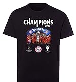FC Bayern München FCB T-Shirt Champions 2020 schwarz, 26659 3XL
