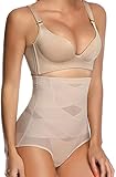 Joyeweldam Cross Compression Abs Shaping Pants,Damen Taille Shapewear Bauchweg Hose Damen,Belly Band Wrap Underwear for Women, Waist Slimming Body Shaping Pants (XL, Nude)