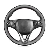 MEWANT Sewn Lenkradbezug für Opel Astra (K) 2015-2020/Corsa (E) 2014-2019/Crossland X 2017-2020/Grandland X 2017-2020/Insignia (CT) B 2017-2020 / Karl 2015-20 / Zafira (C) ) 2016 -2019 /